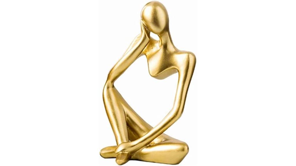 gold small abstract sculpture