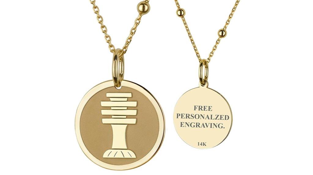 gold talisman necklace gift