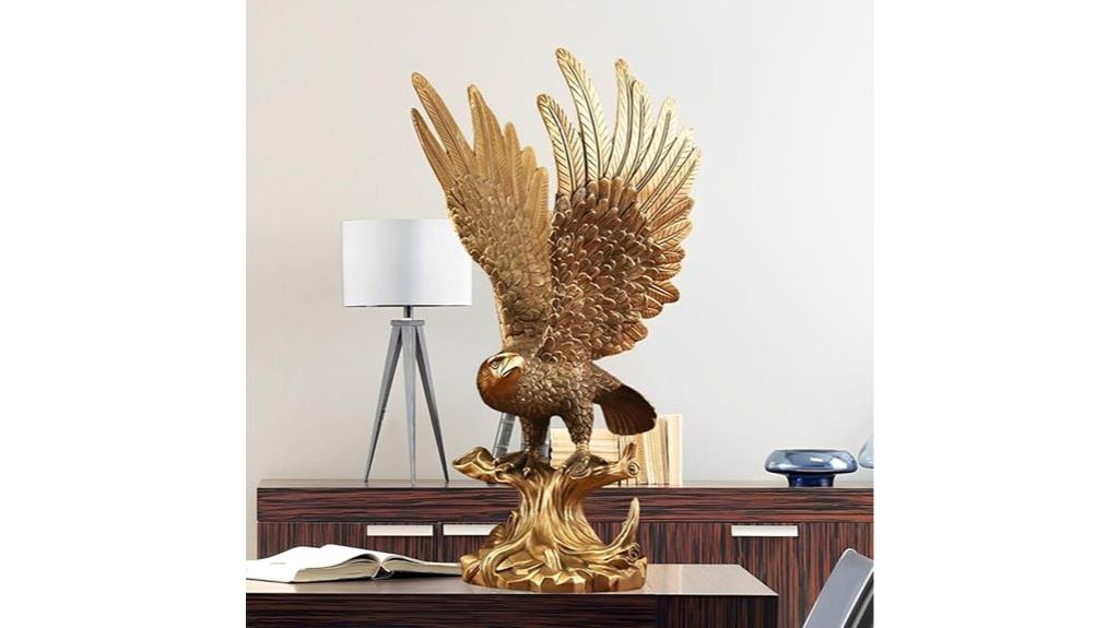 golden eagle statue height