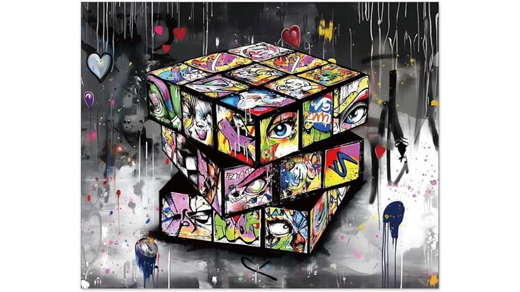 graffiti rubiks cube art