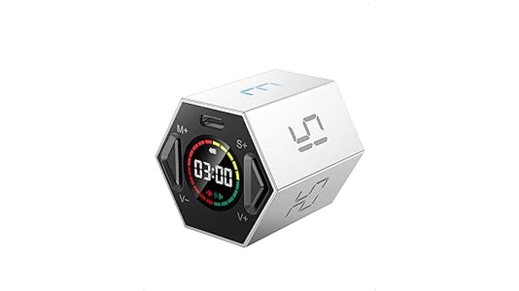 gray ticktime pomodoro cube