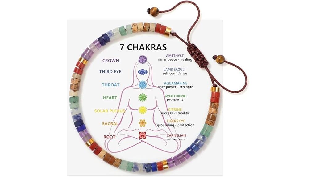 healing crystal chakra bracelets