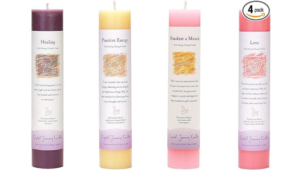 herbal candle crystal bundle