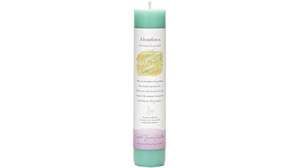 herbal candle with reiki