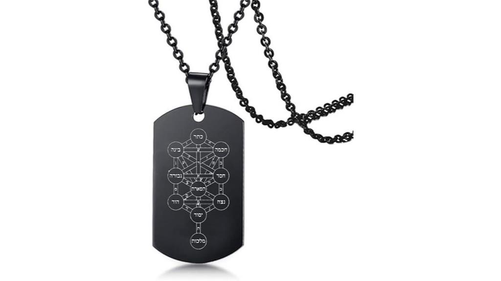 jewish kabbalah tree pendant