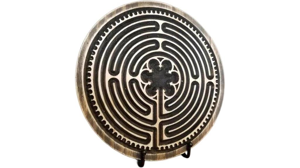 large handmade finger labyrinth