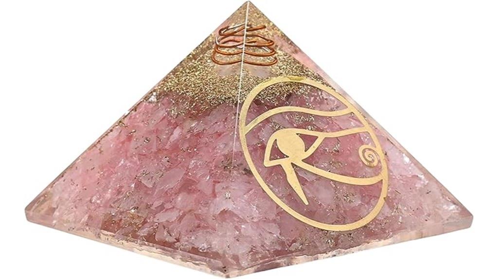 large rose quartz pyramid