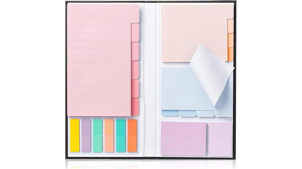 large set of sticky notes