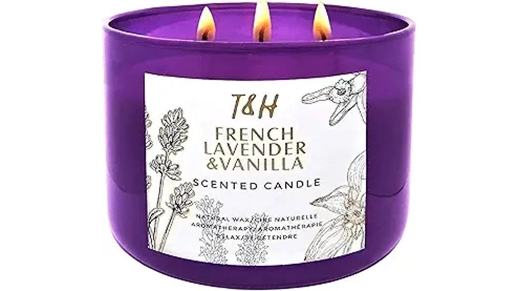 lavender vanilla candle