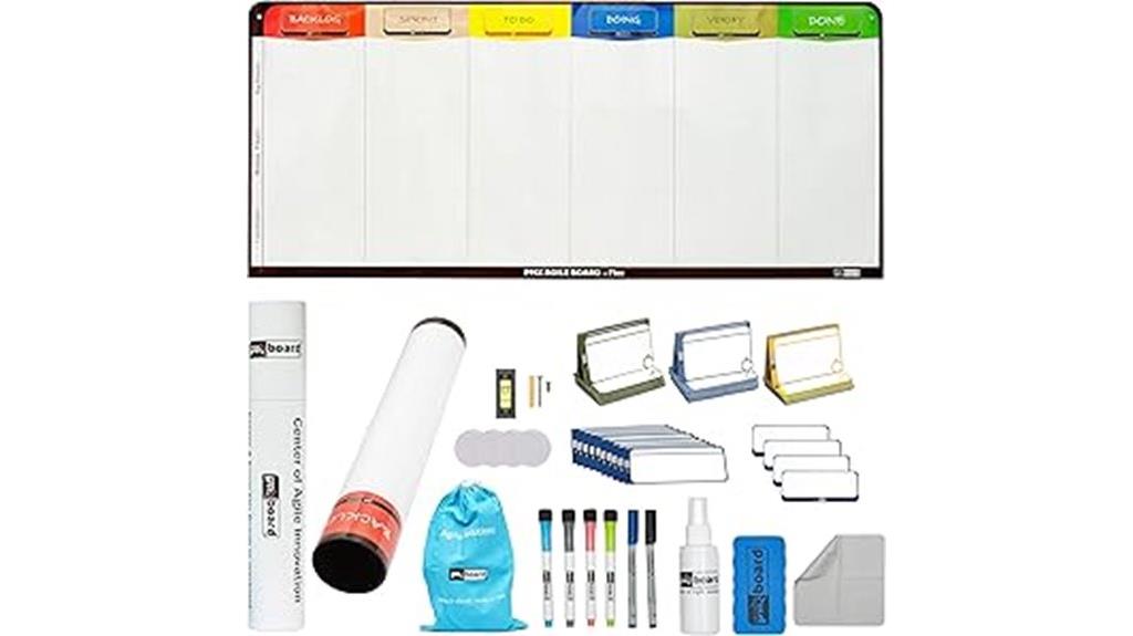 magnetic 6 column kanban board