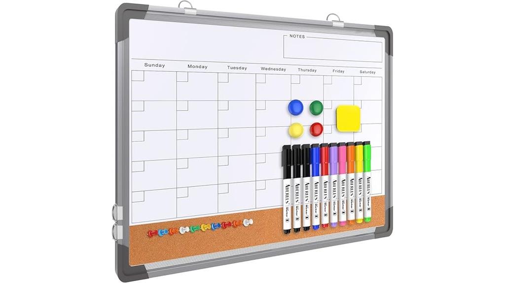 magnetic double sided calendar board