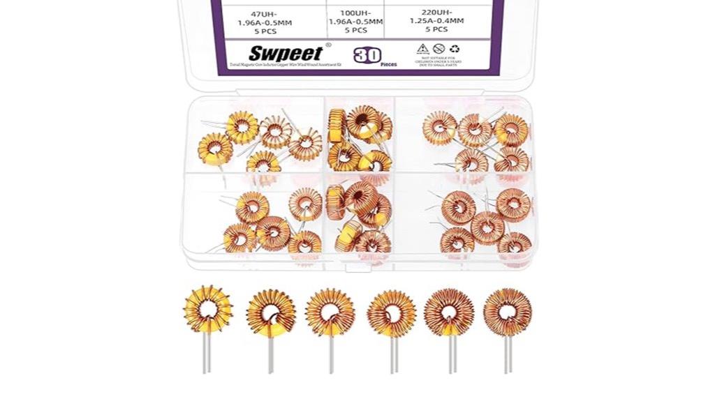 magnetic toroid inductor set