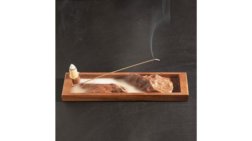 mahogany waterfall incense burner