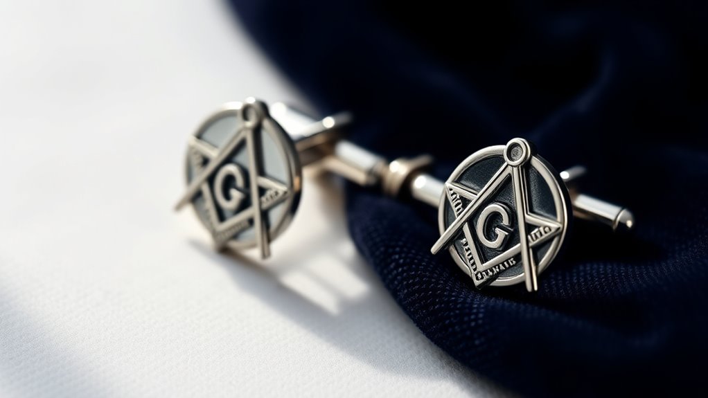 masonic symbolic cufflink collection