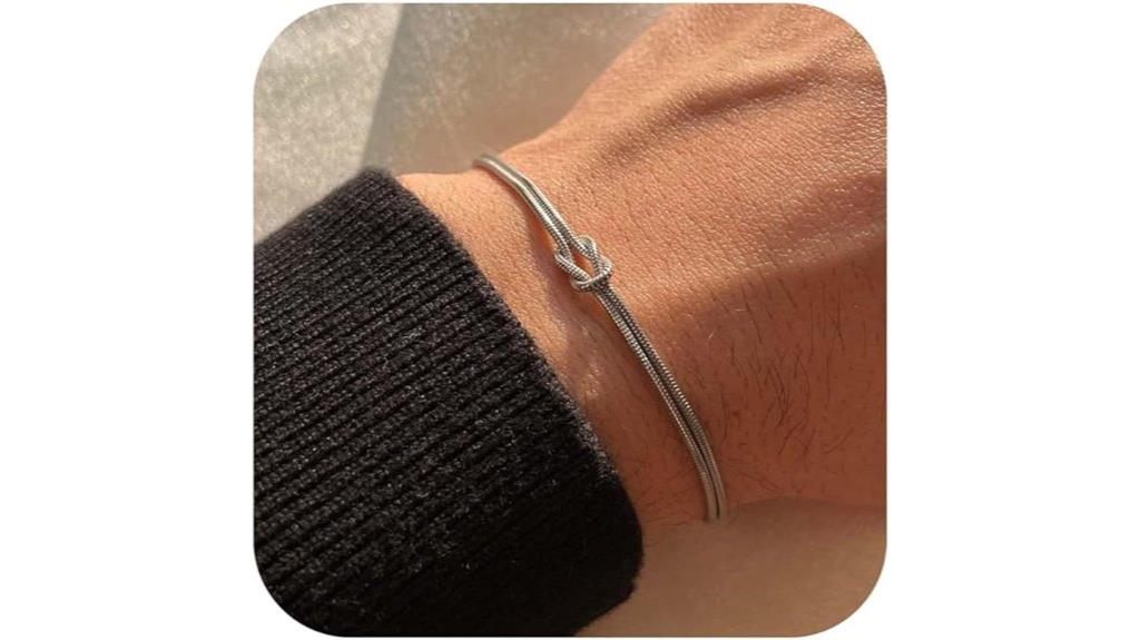 matching love knot bracelets