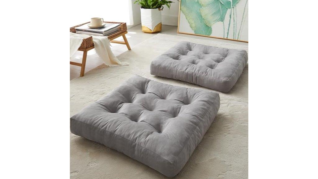 meditation floor pillow set