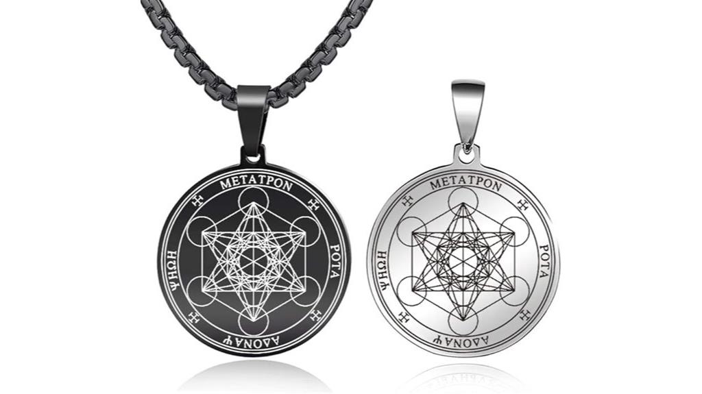 men s metatron s cube pendant
