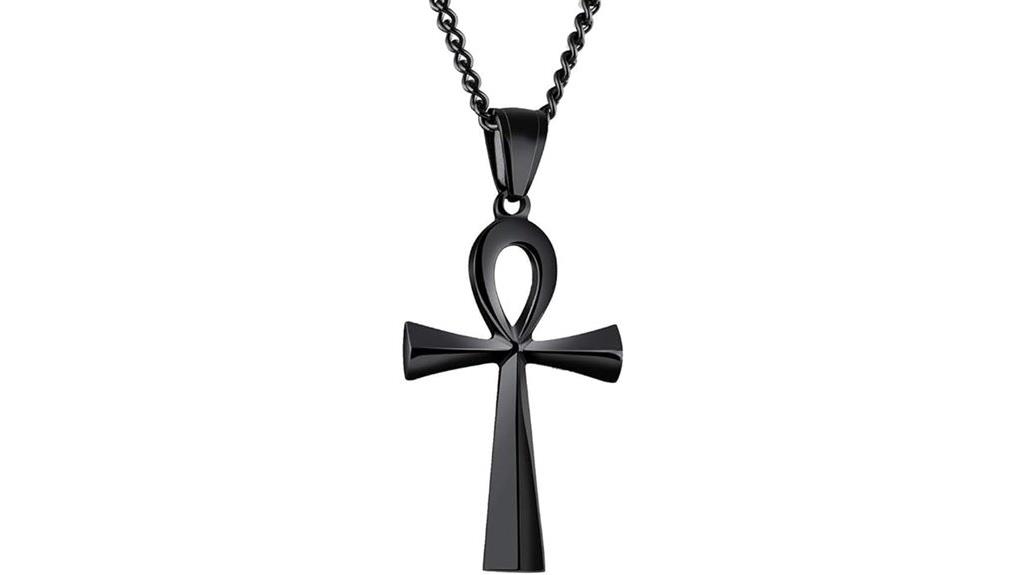 men s stainless cross necklace
