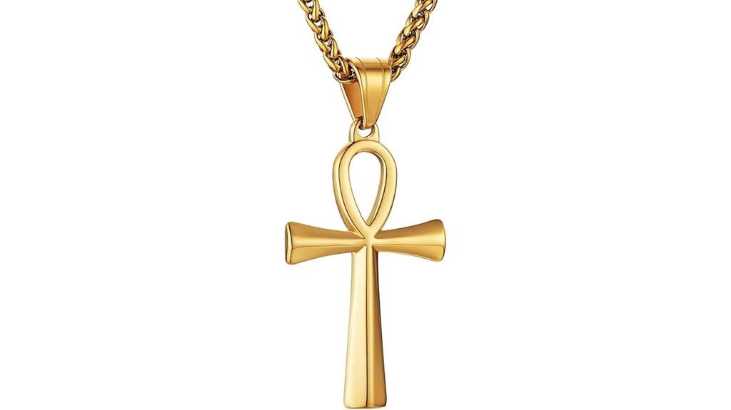 mens stainless steel cross