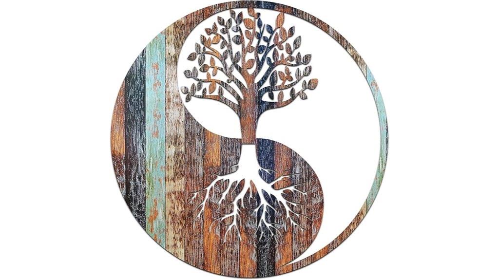 metal and wood wall art
