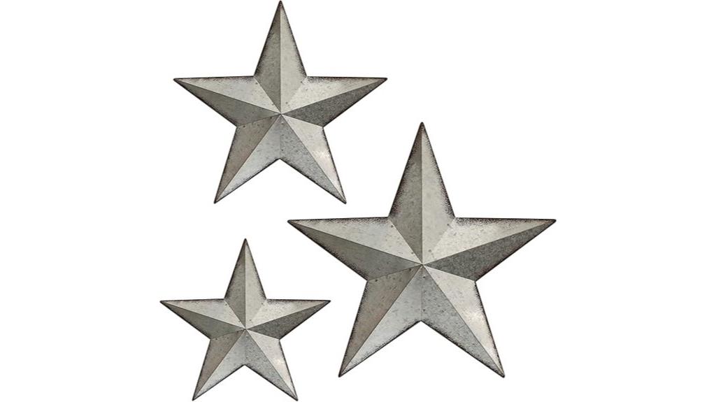 metal barn star decor