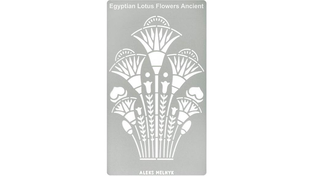 metal swirl lotus design