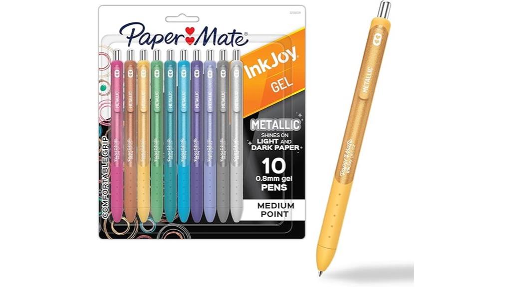 metallic gel pens assorted