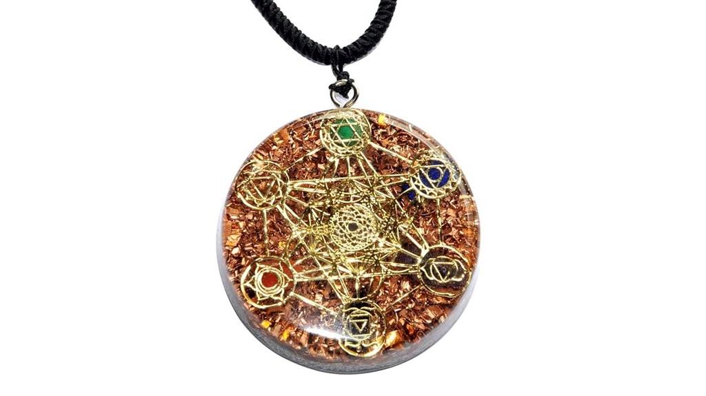 metatron s cube crystal pendant