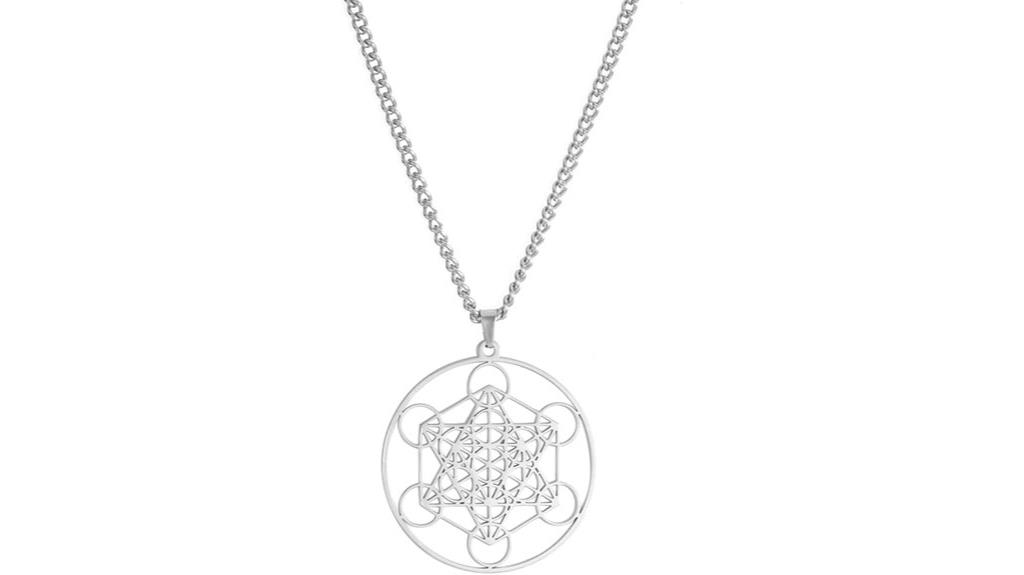 metatron s cube pendant necklace