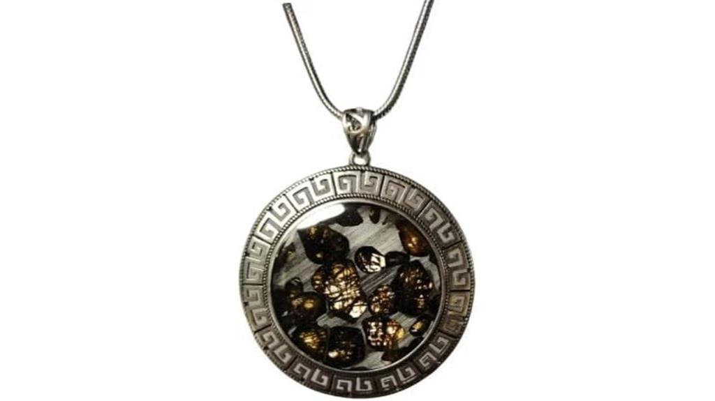 meteorite pendant necklace