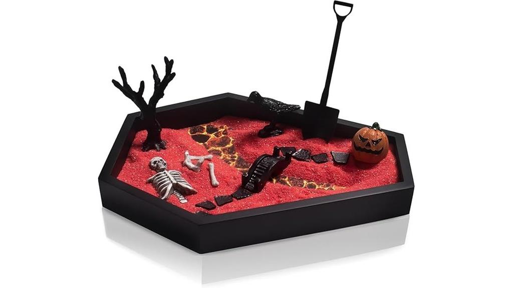 mini coffin zen garden