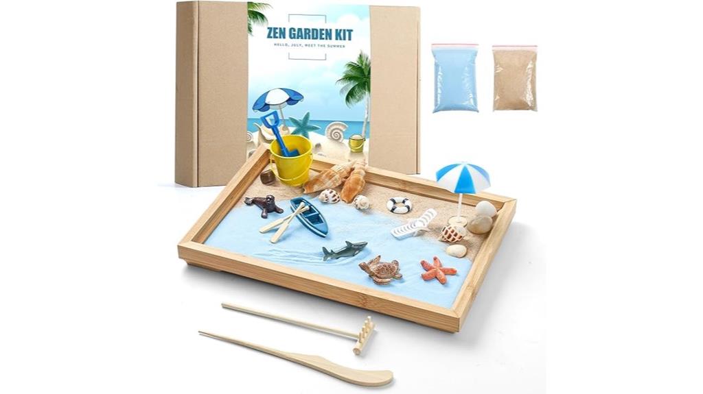 mini japanese beach sand garden