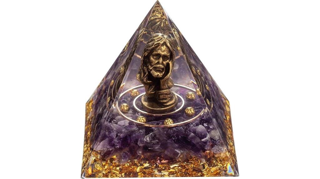 mini jesus crystal pyramid