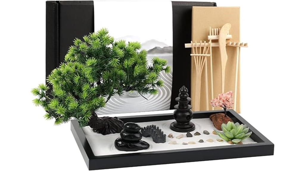 miniature sand garden set