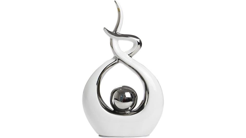 modern abstract ceramic statue