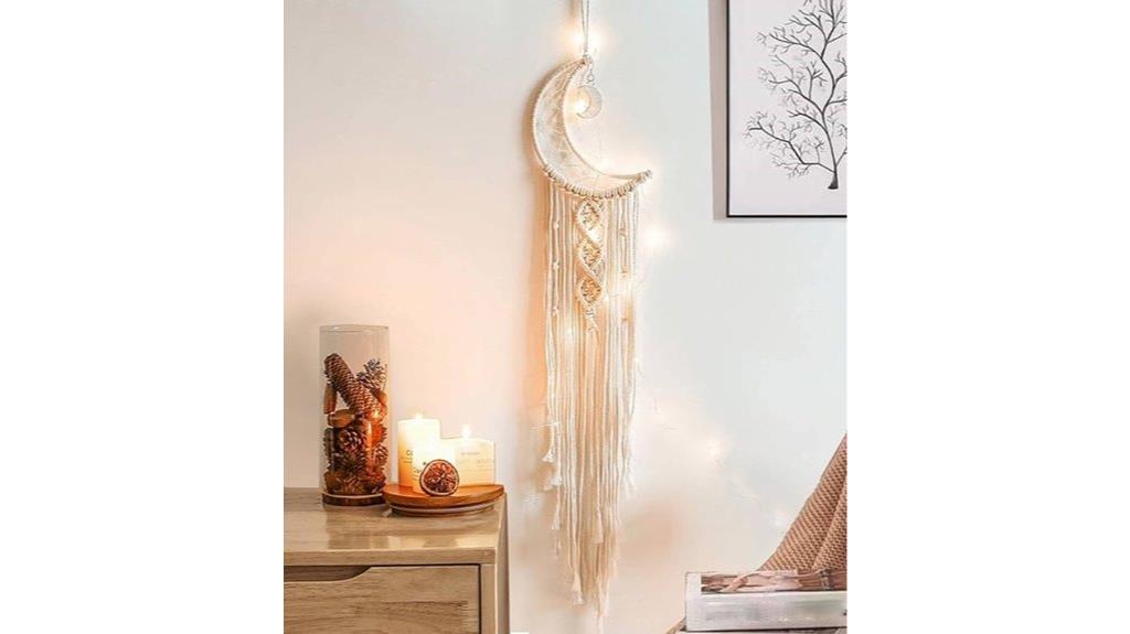 moonlit dream catcher lights