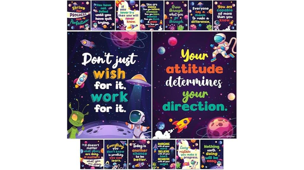 motivational space classroom decor