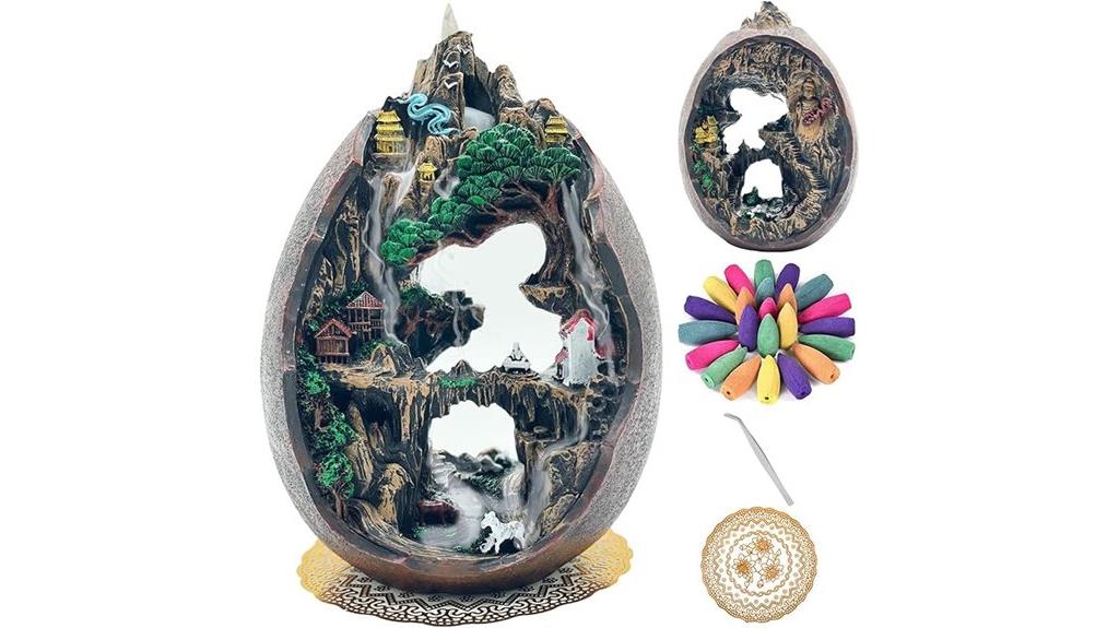 mountain waterfall incense set