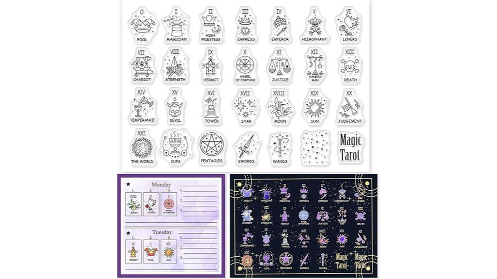 mystic tarot silicone stamps
