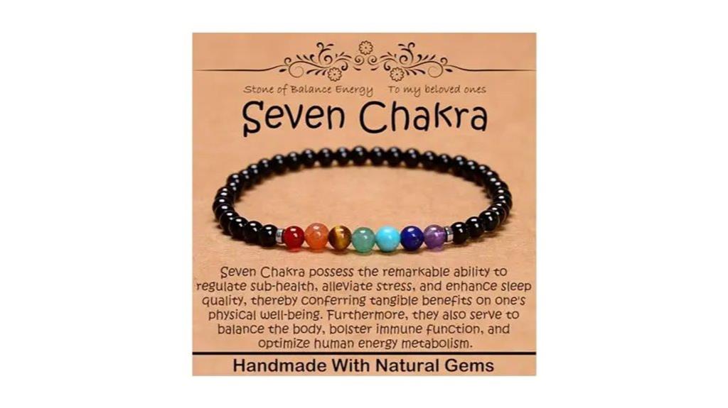 natural gemstone chakra bracelet