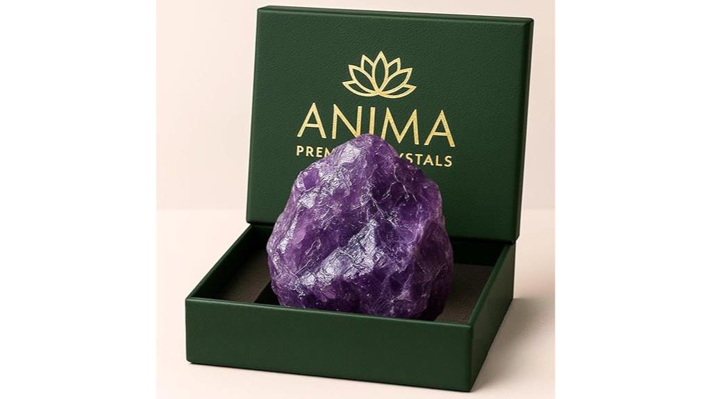 natural raw amethyst crystal