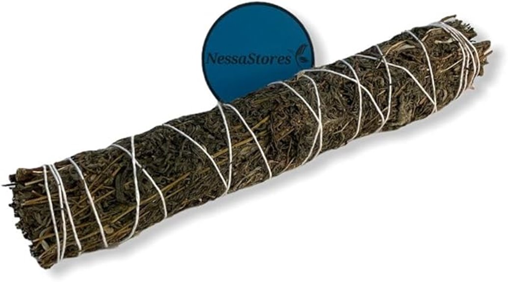 nine mugwort incense bundles