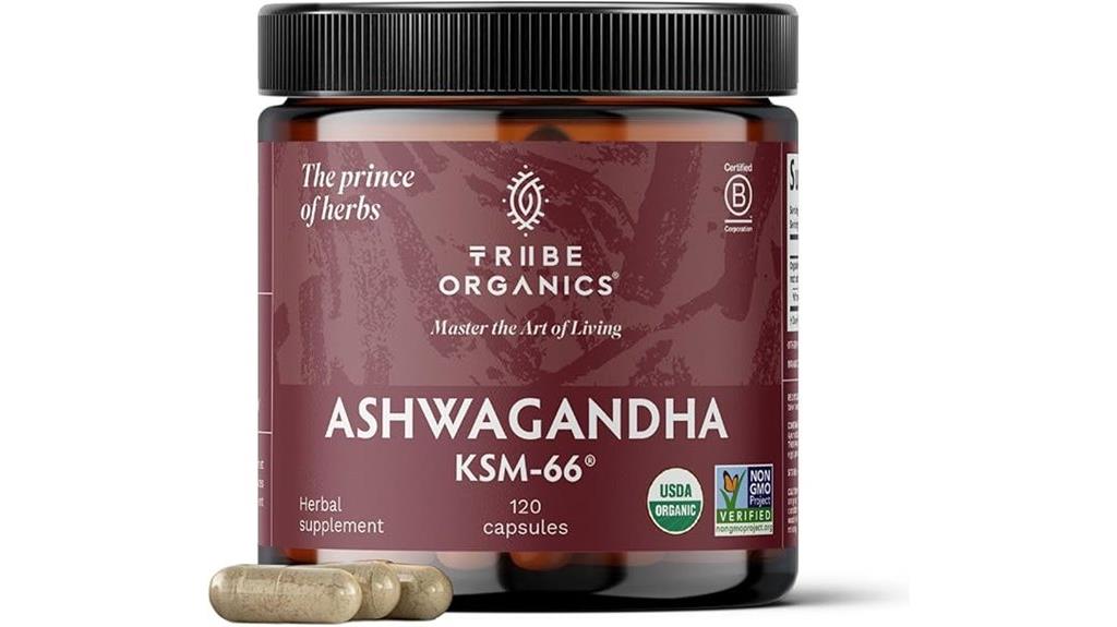 organic ashwagandha extract supplement