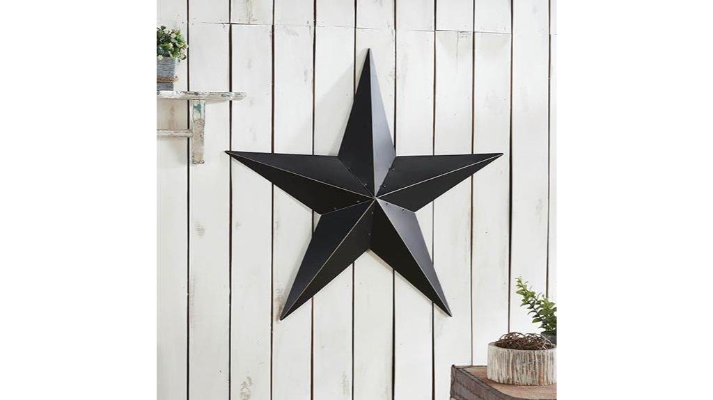 patriotic metal star decor