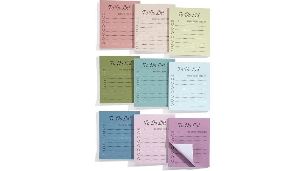 pen themed sticky note set