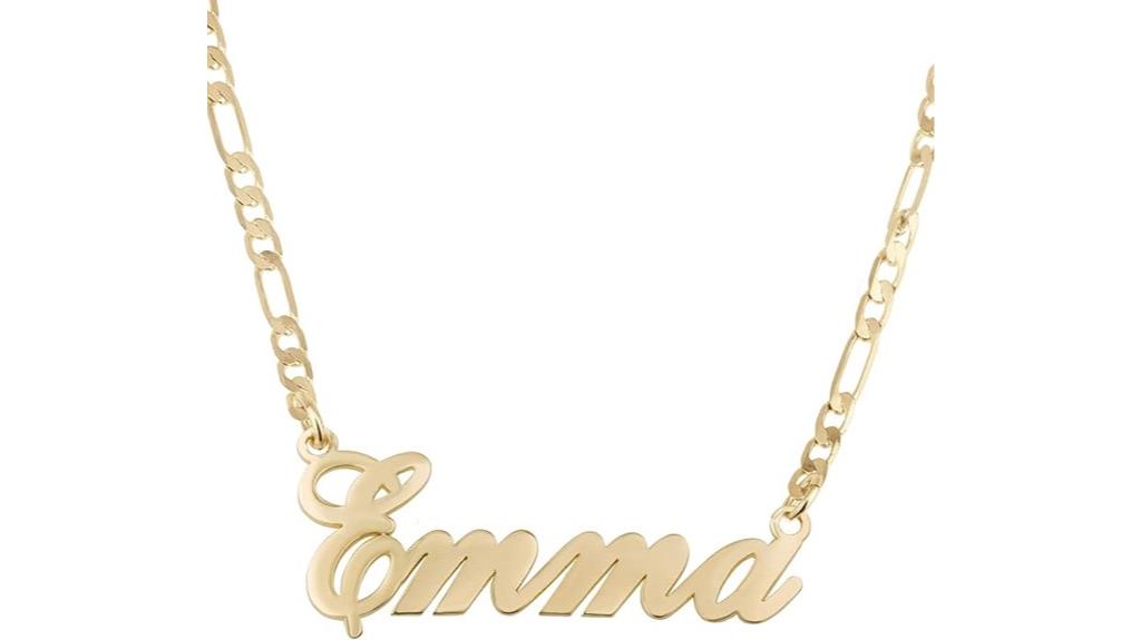 personalized jewelry in multiple finishes