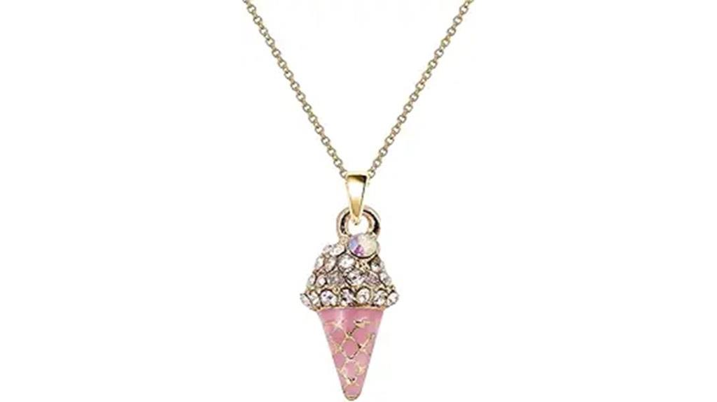 pink ice cream charm