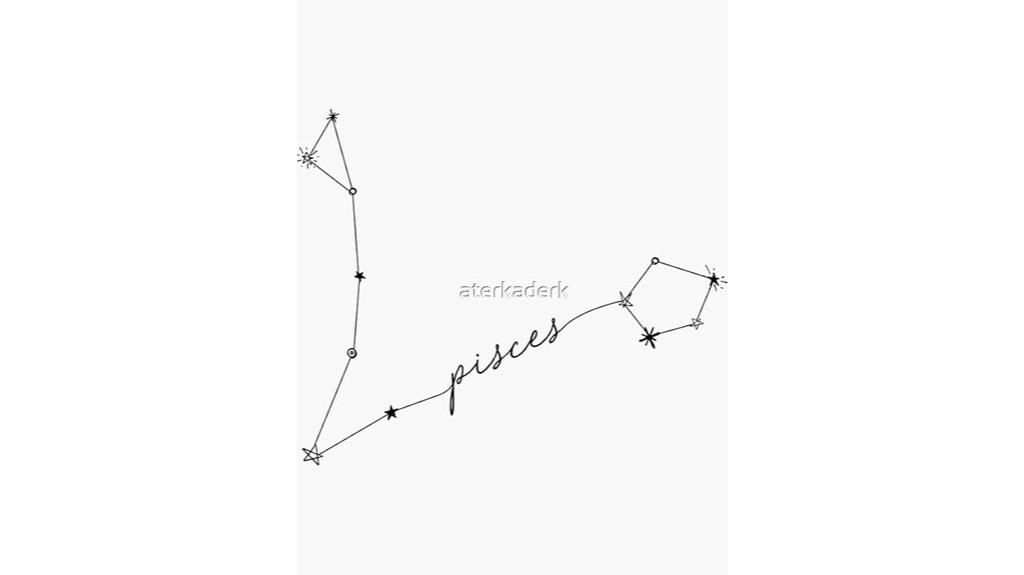 pisces star sign sticker