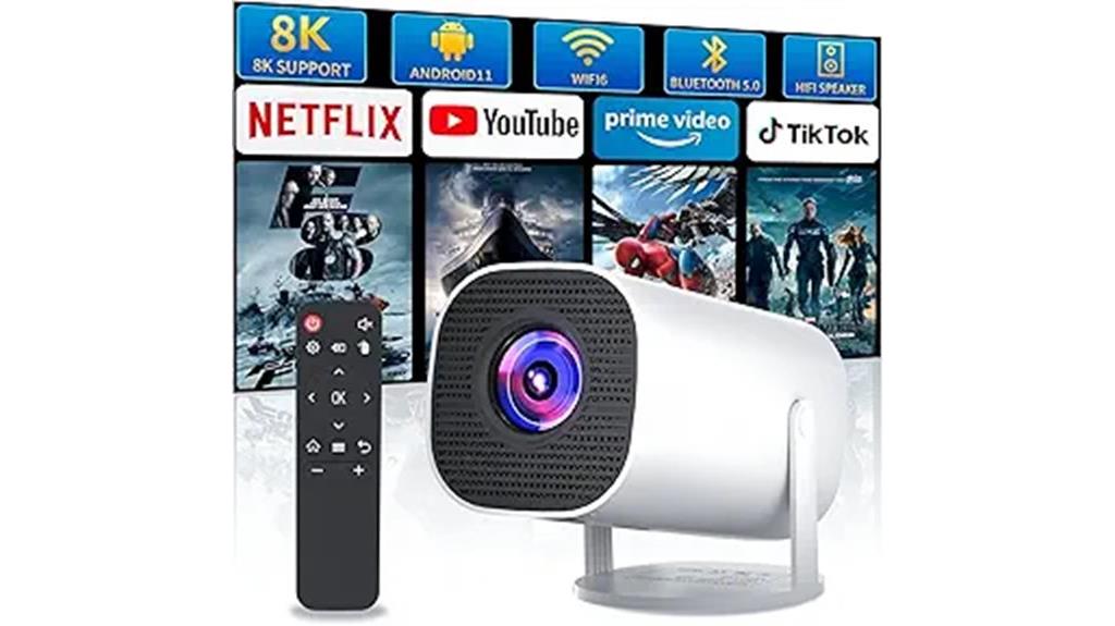 portable 4k wifi projector