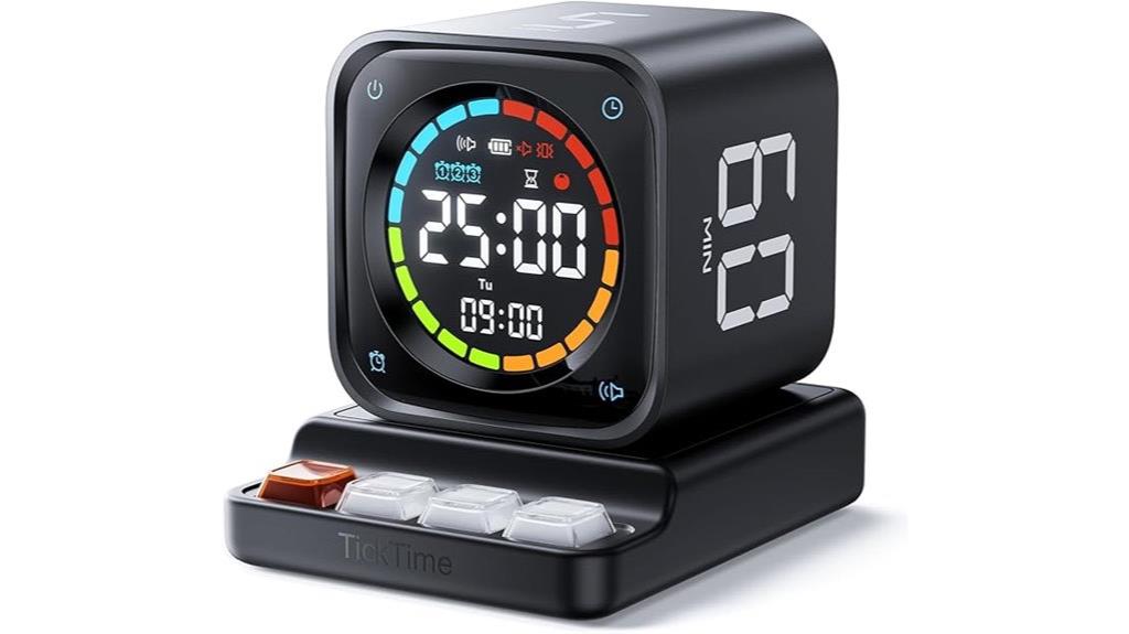 portable pomodoro timer cube